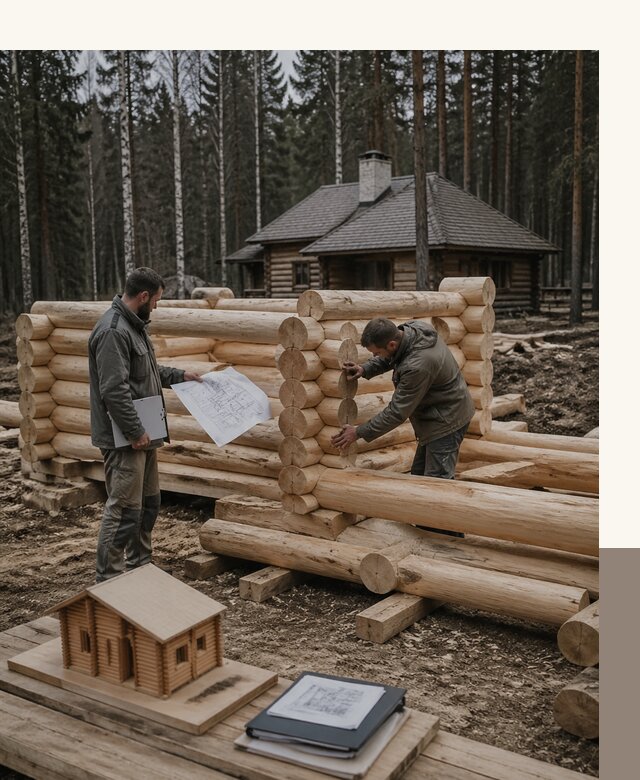 Проектирование и строительство домов из бревна в Воронеже